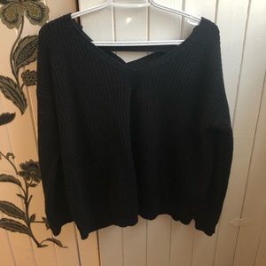 black knit long sleeve
